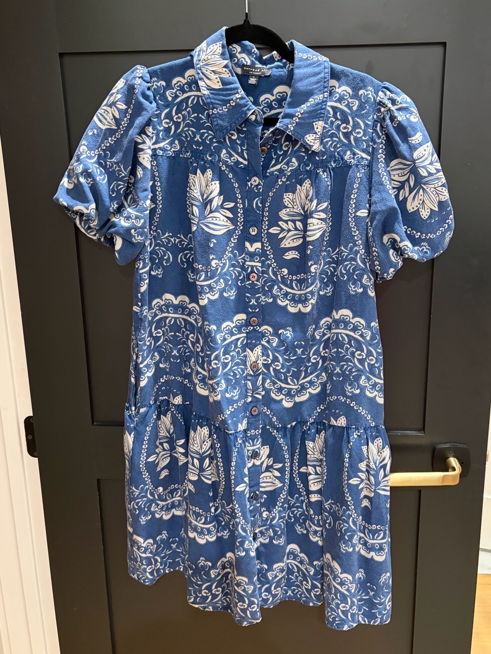 Current Air Blue and White Floral Mini Dress